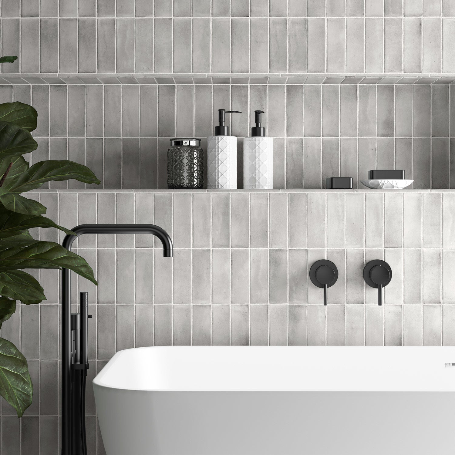 Matte Riptide Tiles Matt Tiles | Sleek Matte Wall & Floor Tiles | Tileflair