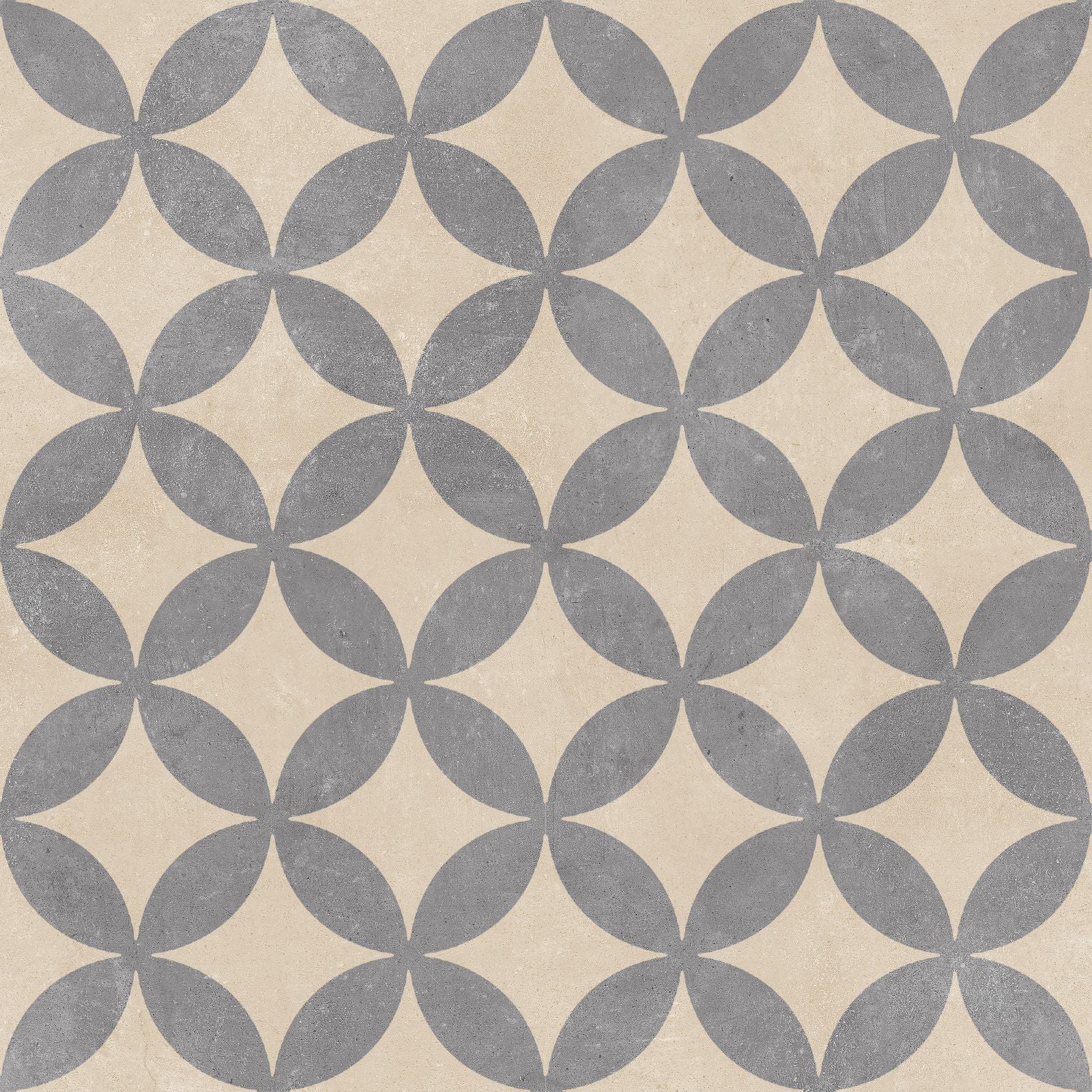 Bodrum Flower Decor 600mm x 600mm Outdoor 20mm Tile