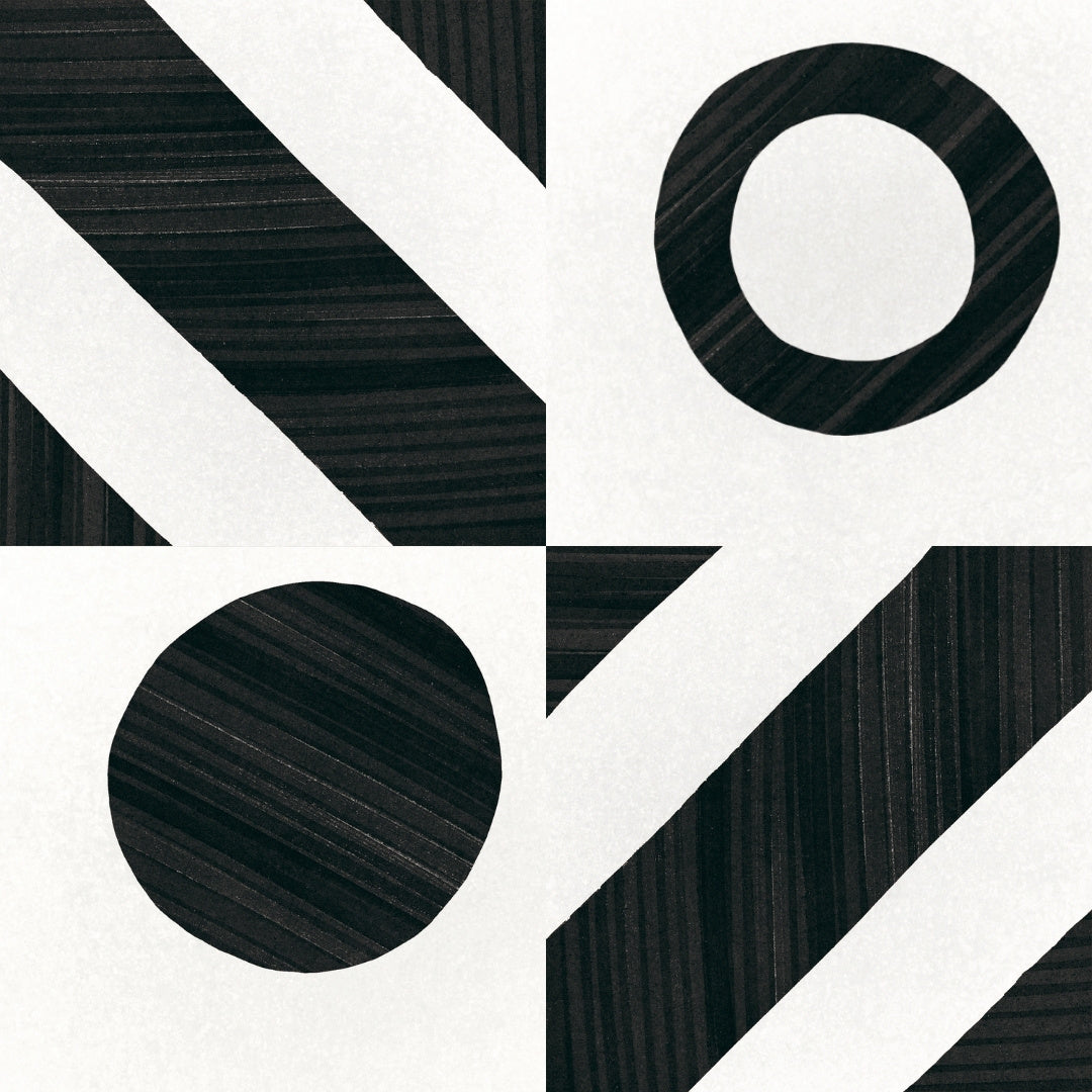 Art Black and White Balance Tile