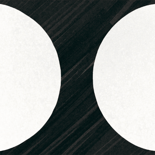 Art Black and White Moonline Tile