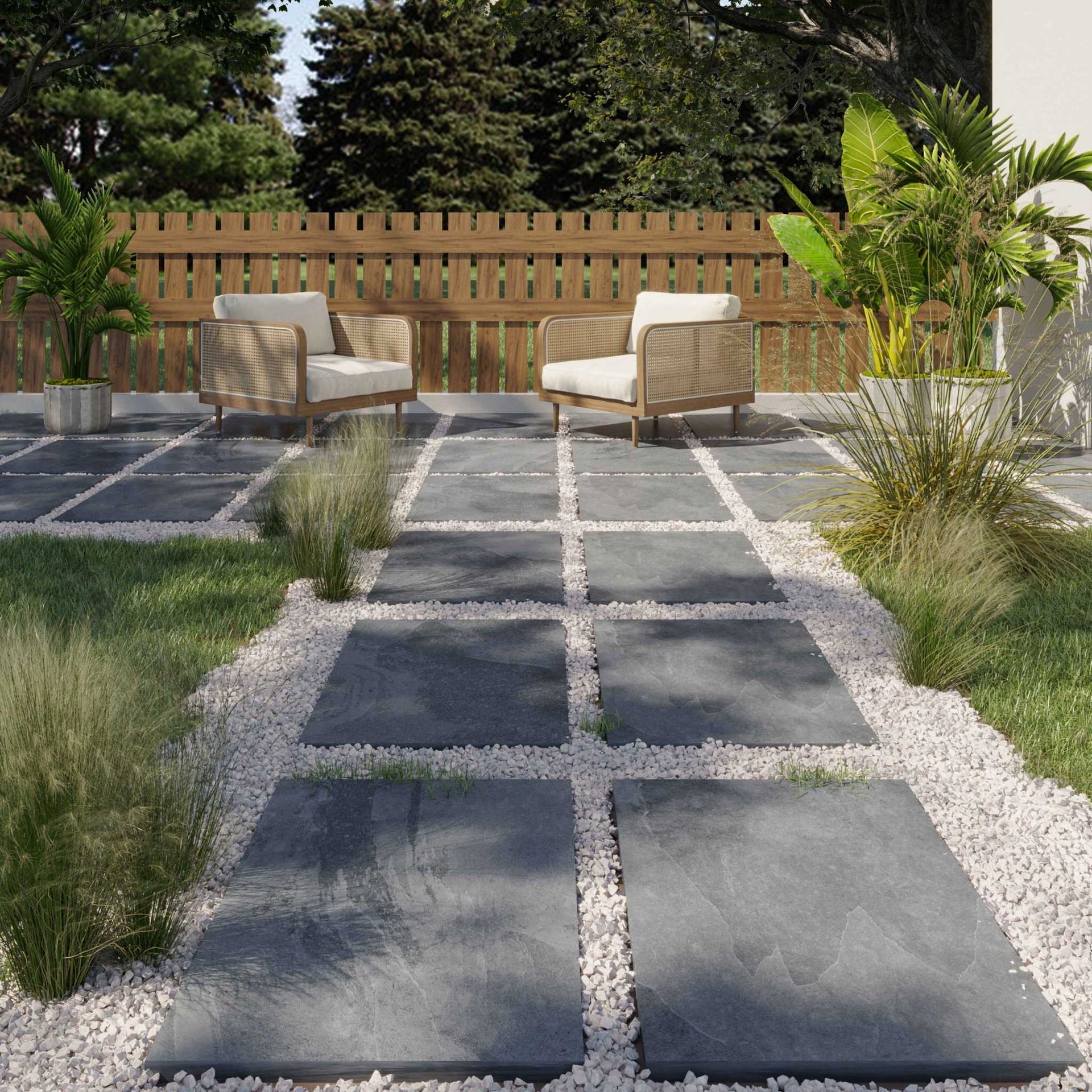 Bexington Black Outdoor Tile