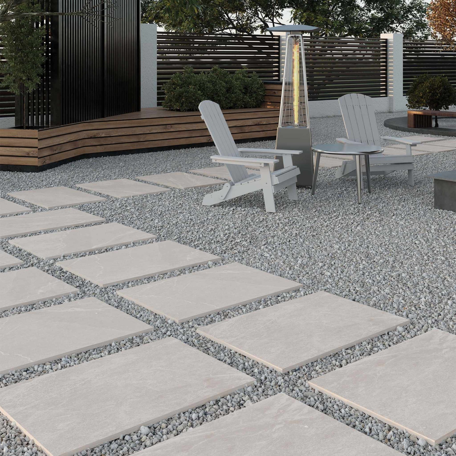 Bradden White Outdoor Tile