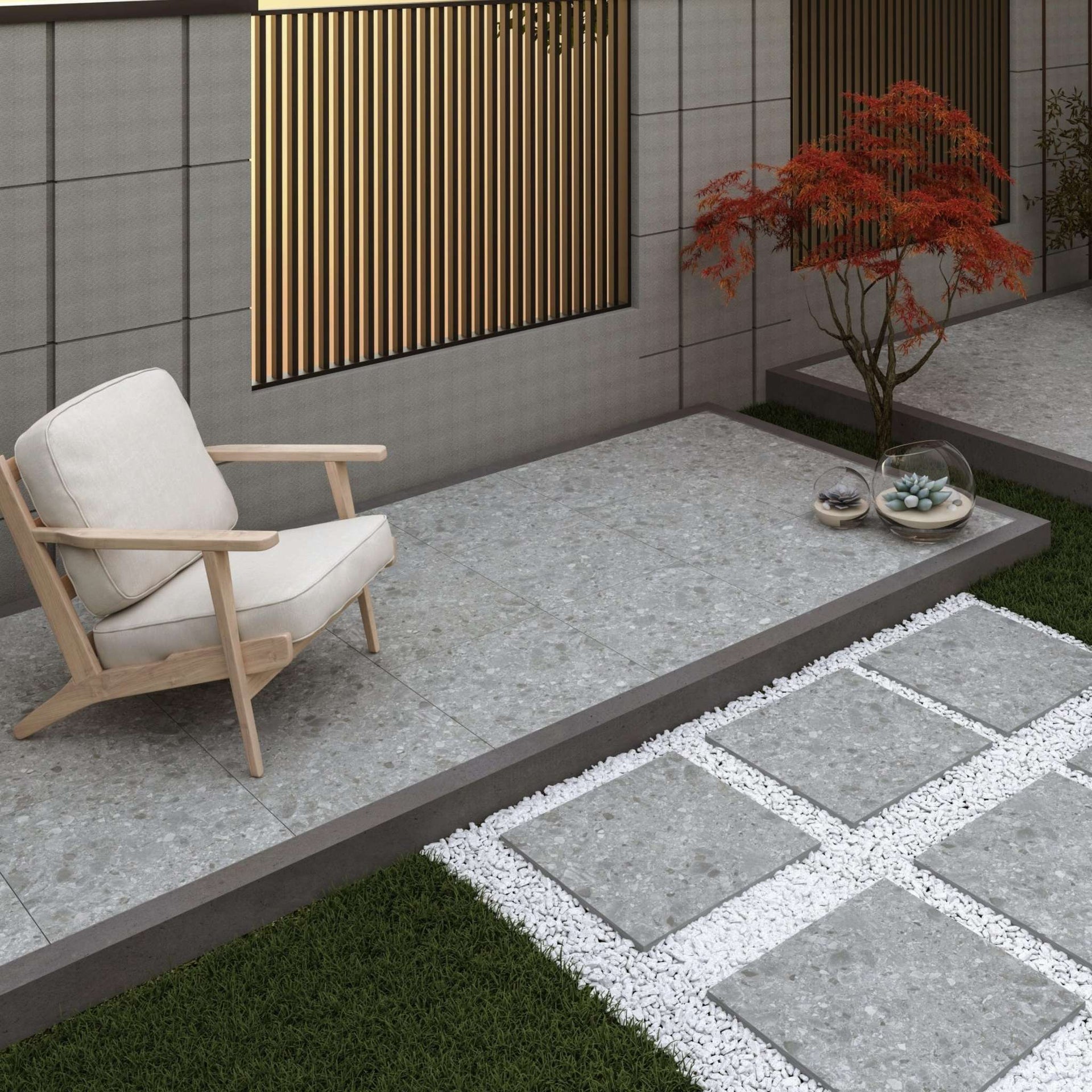 Brixham Grigio Outdoor Tile