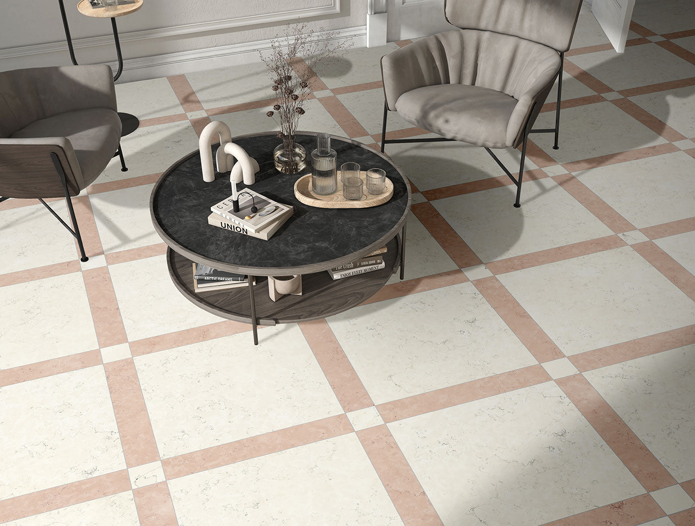 Lourdes Rose Tile 300mm x 75mm