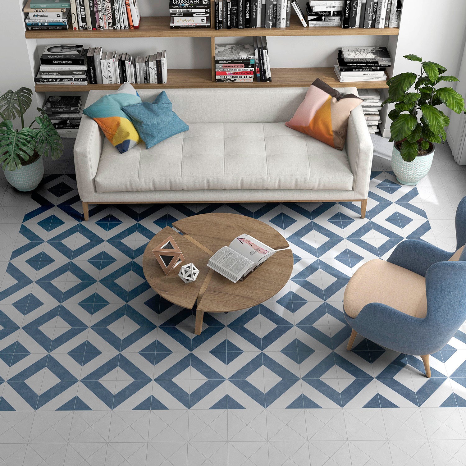 Diagonal Floor Tile Layout Patterns