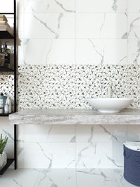 Emily White Carrara 600mm x 300mm Tile