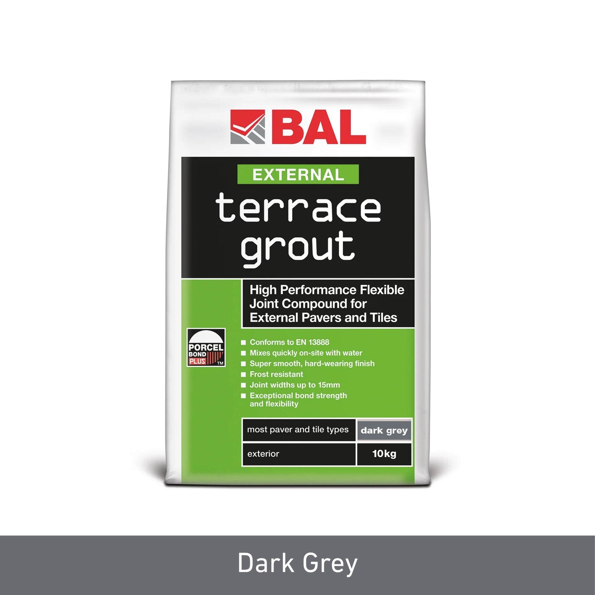 BAL Terrace Grout Dark Grey 10kg