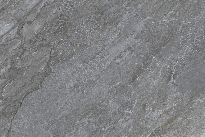 Close-up of gray stone tile with natural patterns