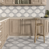Liliana Grey Decor Tile
