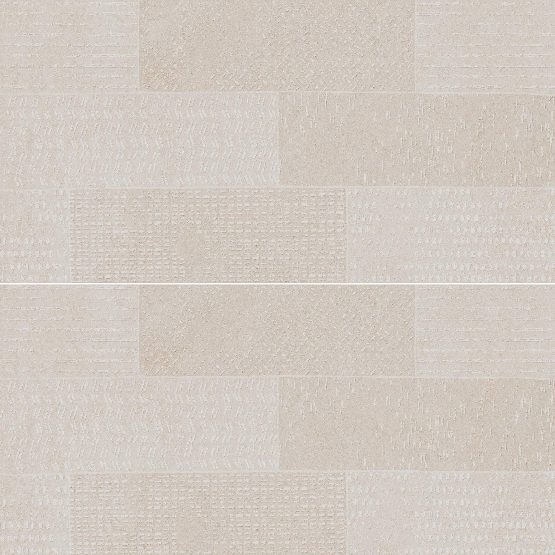 Offset Cream Decor Tile
