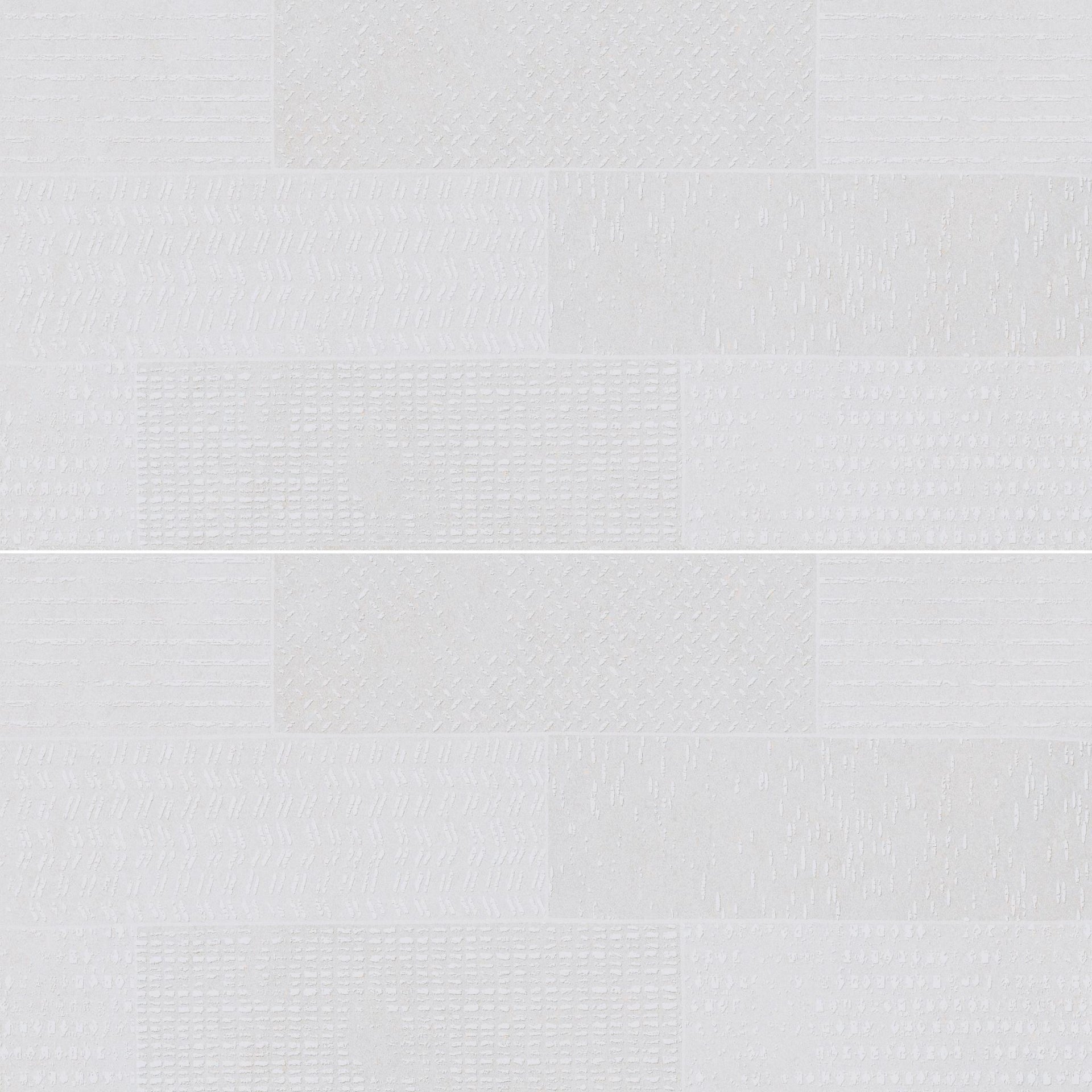 Offset White Decor Tile