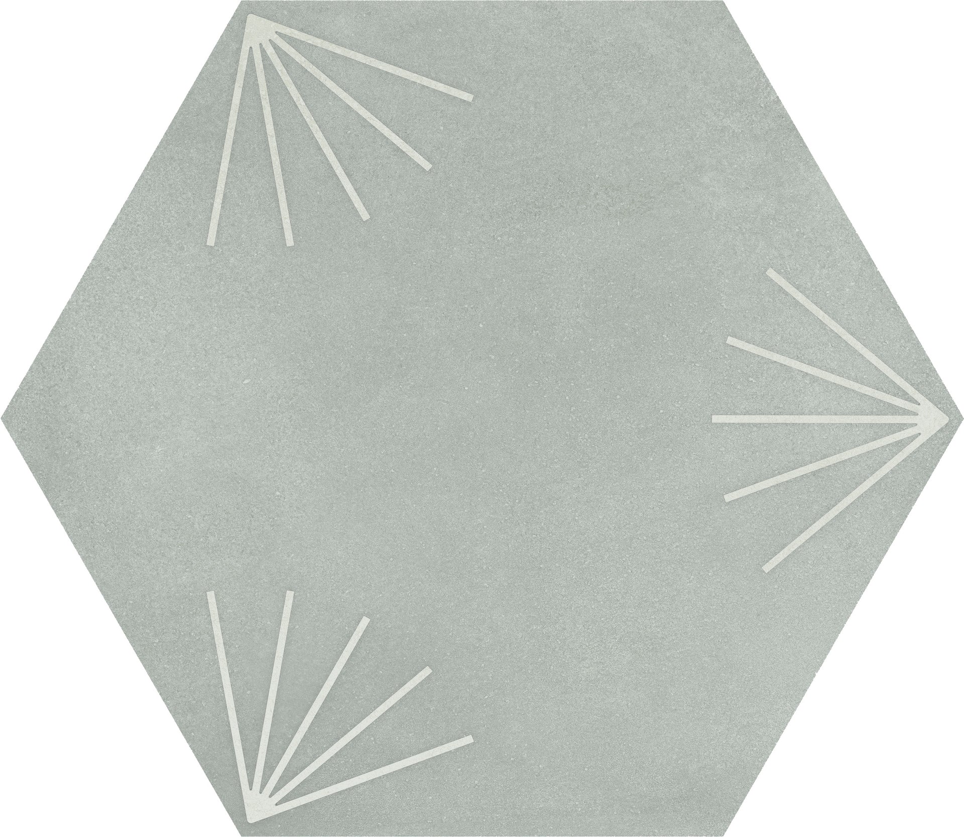 Osaka Mint Art Hexagon Tile