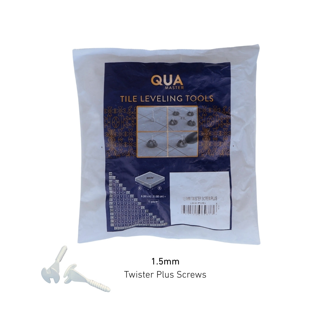 QUA Twister Plus Screw Bases 1.5mm (200 Pack)