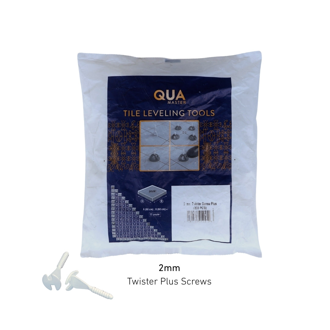 QUA Twister Plus Screw Bases 2mm (200 Pack)