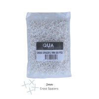 QUA Cross Spacers 2mm (500 Pack)