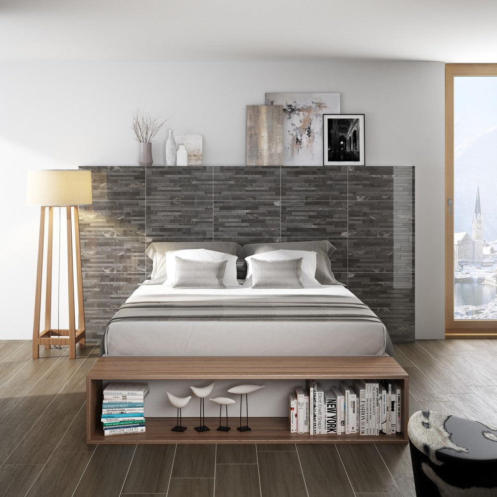 Roubaix Dark Decor Wall Tile