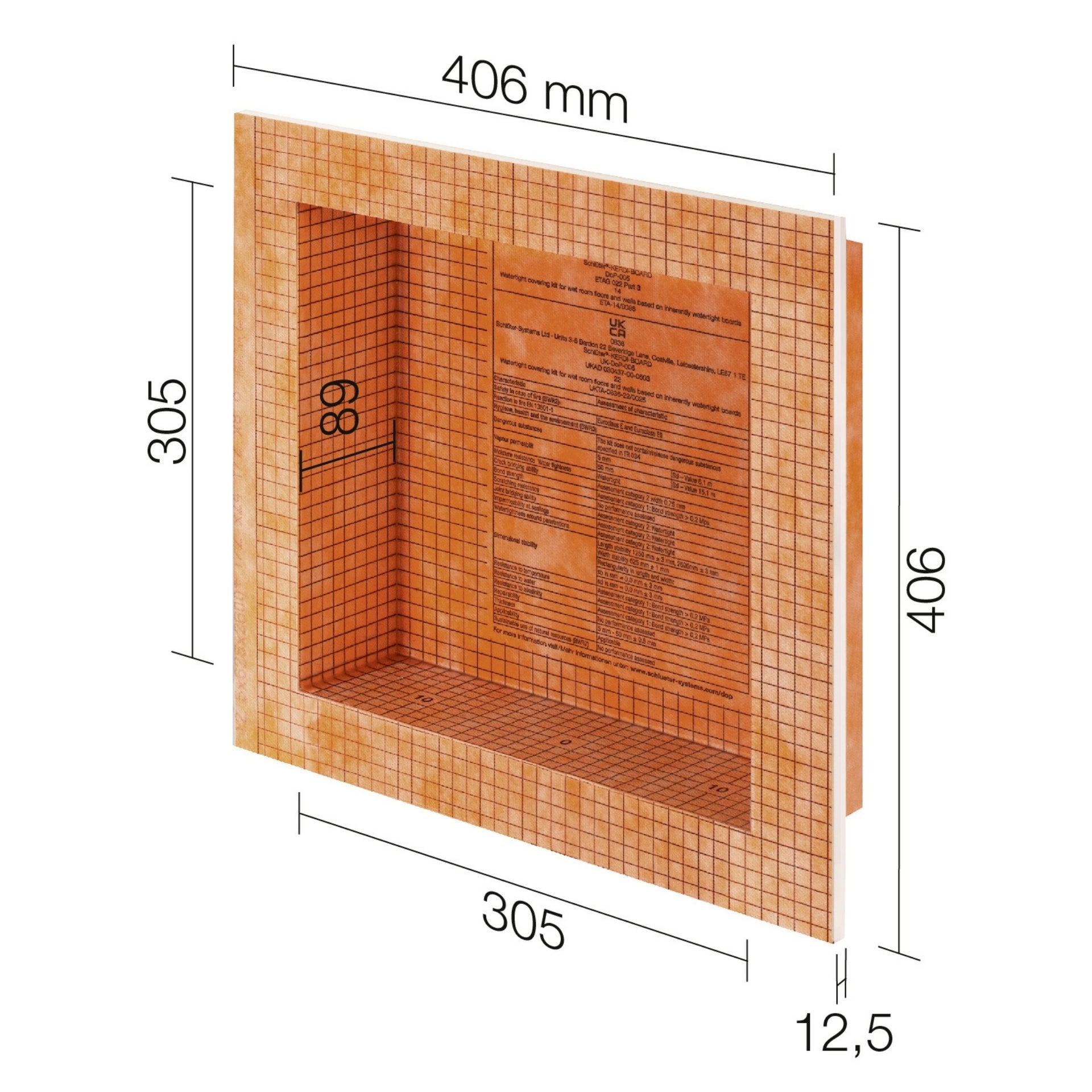Schluter Niche 305x305mm