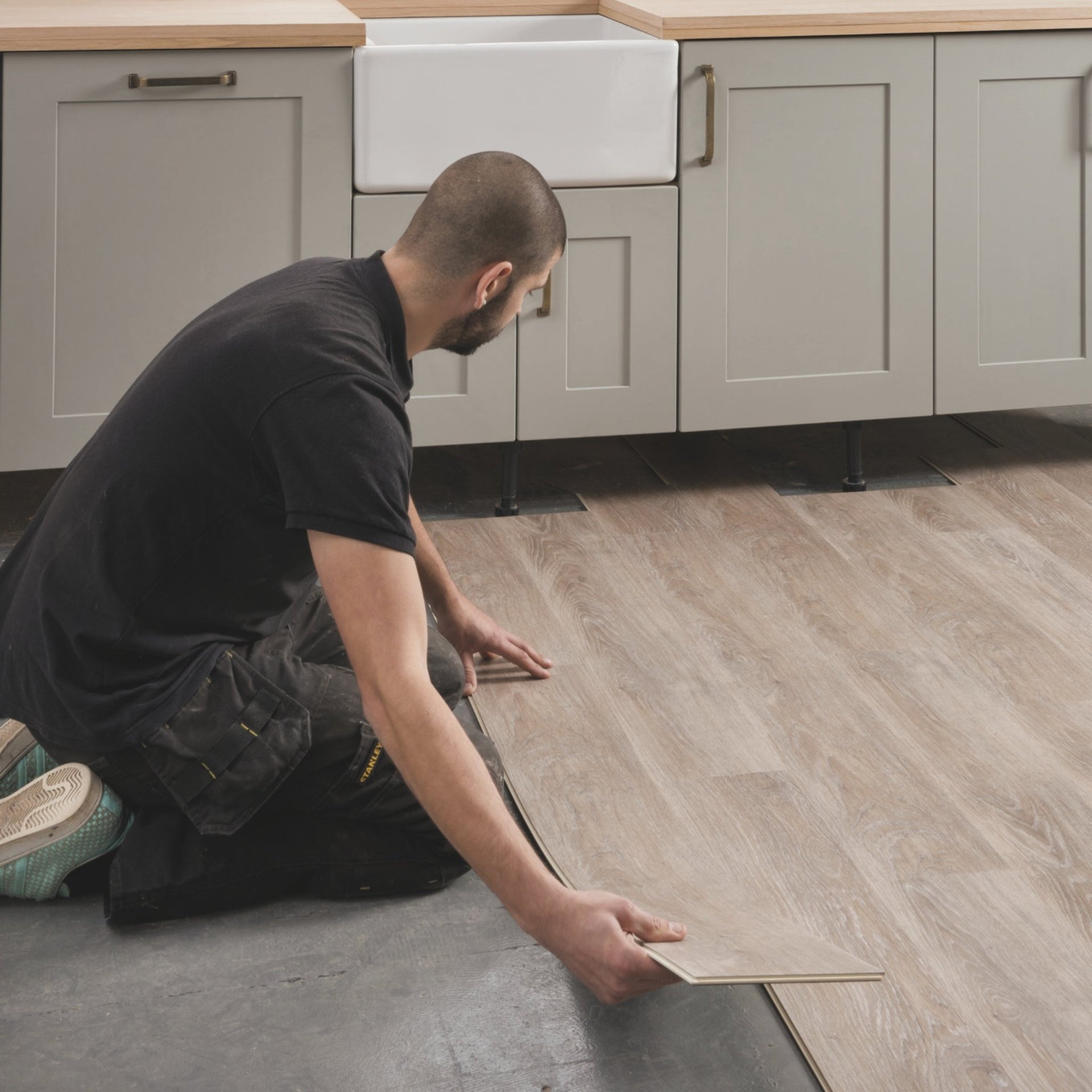 Arezzo Greige Oak LVT Pack