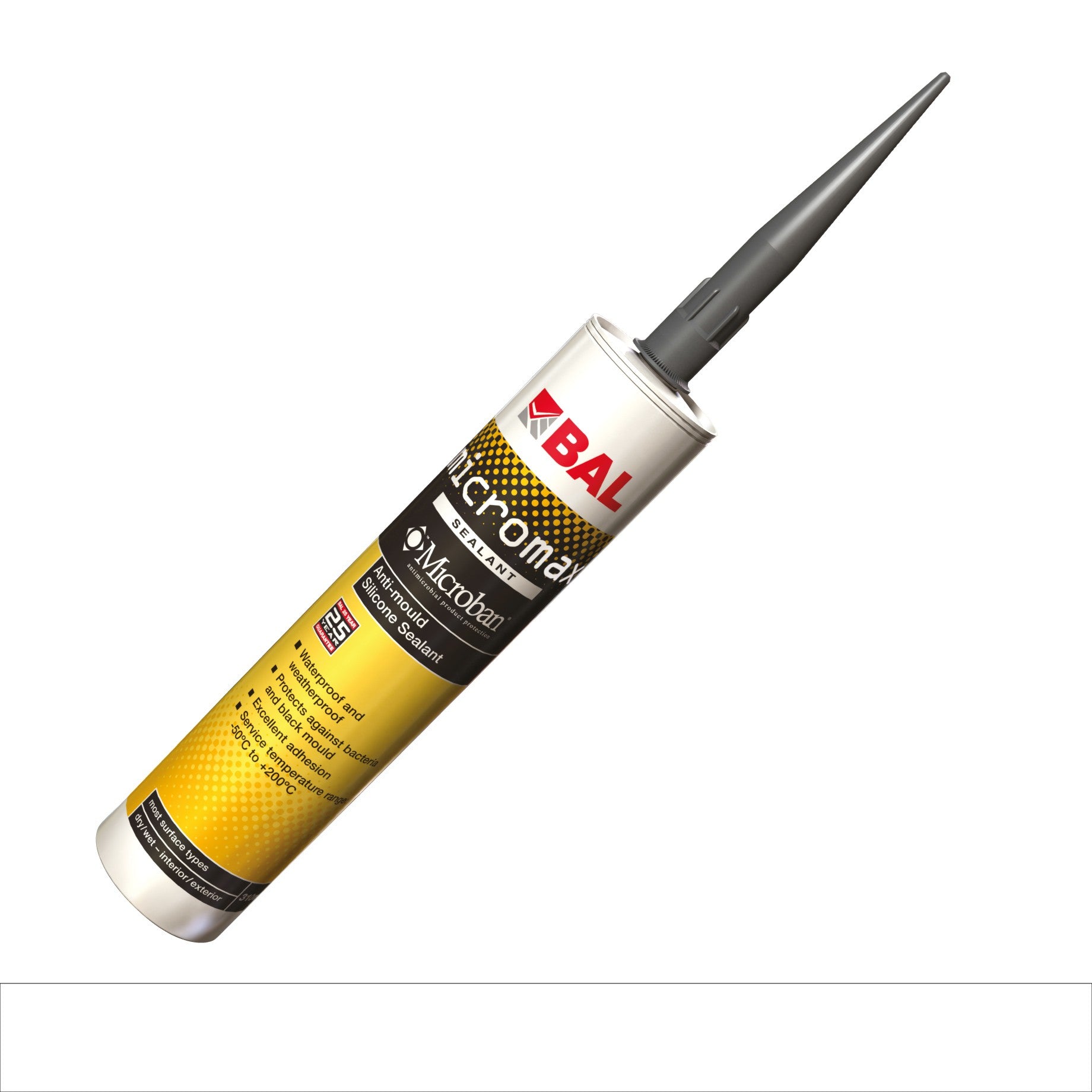 BAL Grout Effect White Silicone Sealant