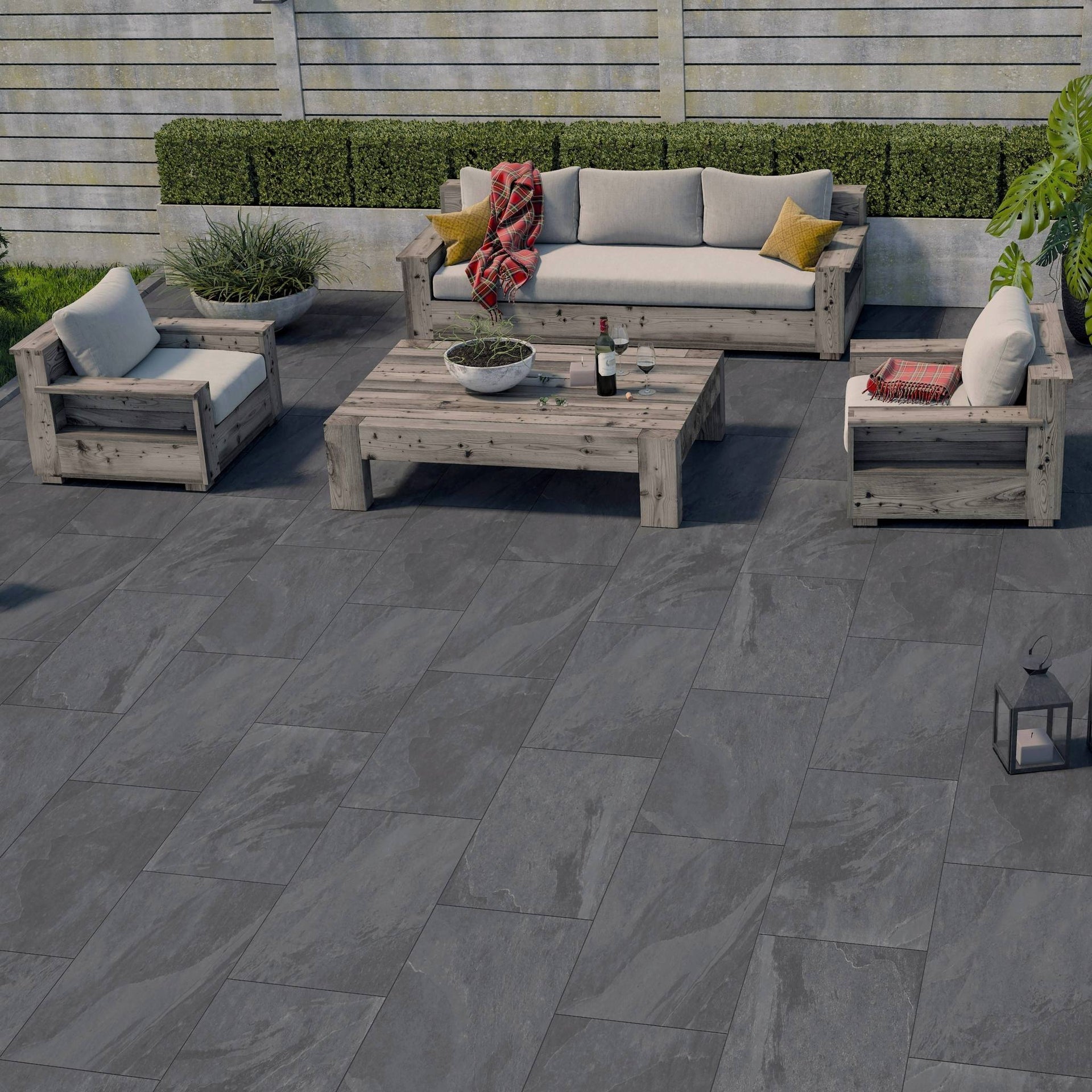 Bexington Black Outdoor Tile
