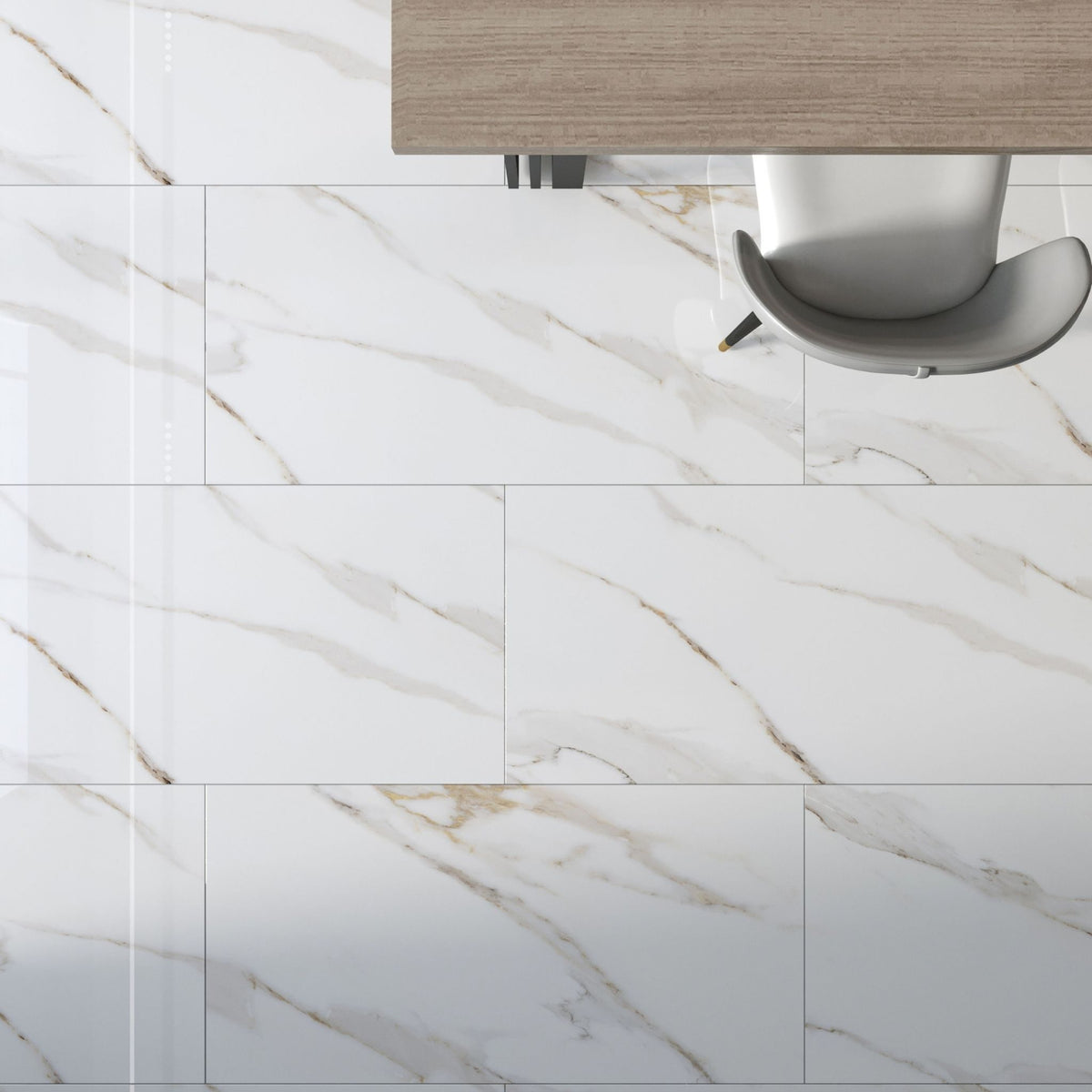 Bitton White Gold Marble Tile