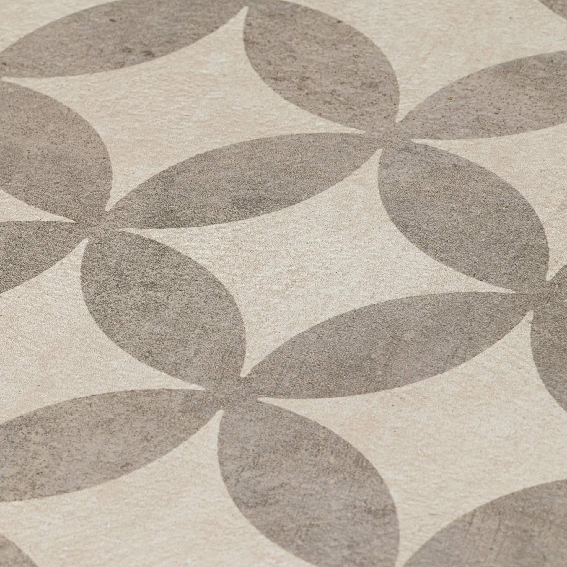 texture shot of the bodrum flower beige decor outdoor tile