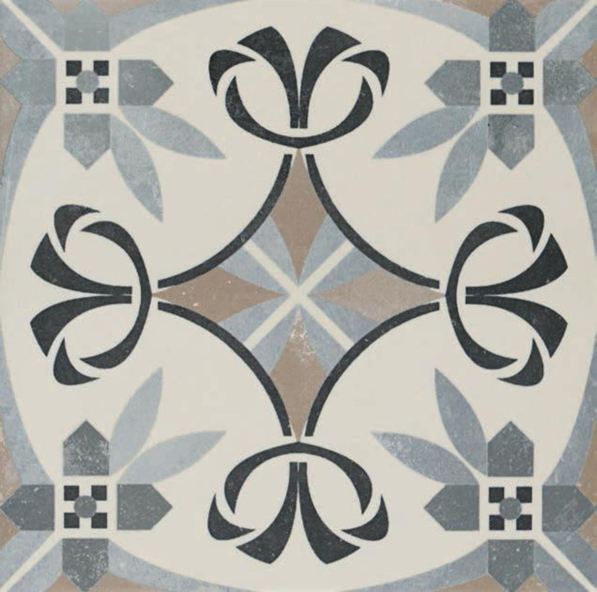 Bordeaux Dinan Patterned Tile