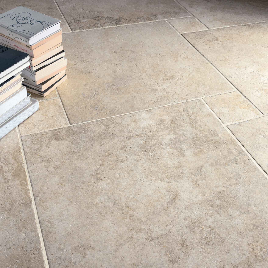 Modular Floor Tile Malami Bianco White Porcelain Matt Slip Resistant