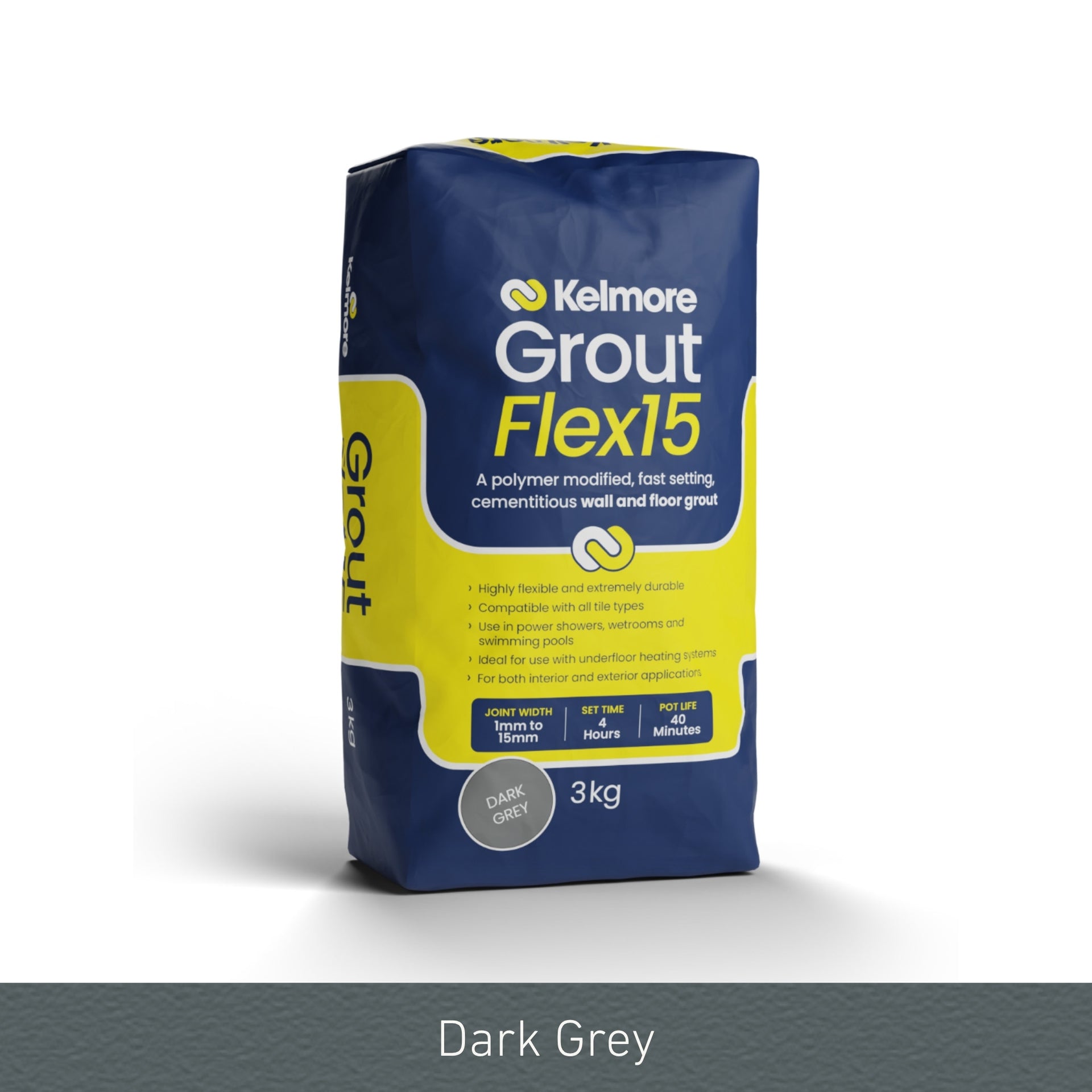 Kelmore Dark Grey Flex-15 Grout