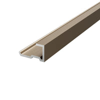 Shower Panel Brushed Brass End Trim