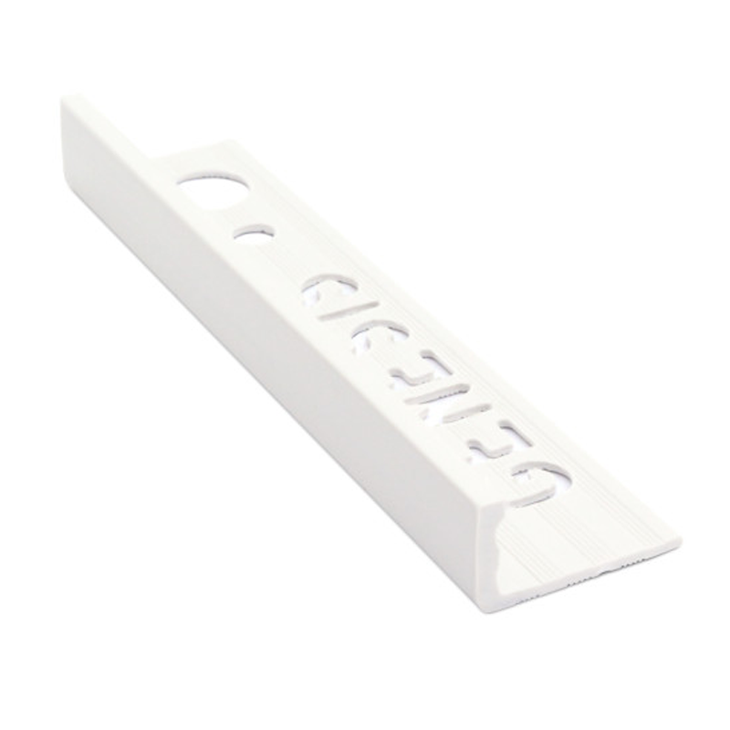 Genesis PVC Straight Edge Tile Trim White