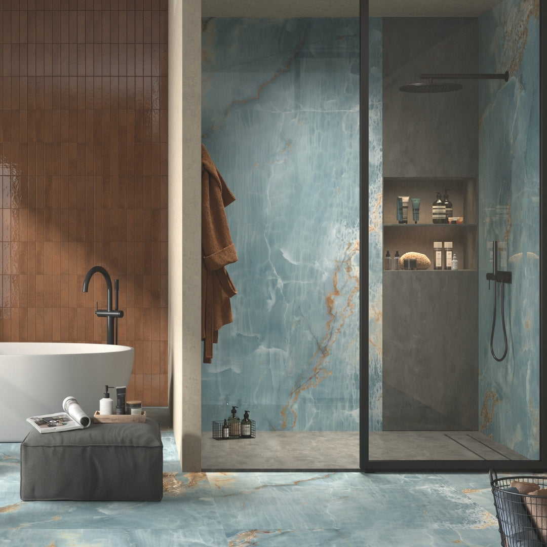 Firenze Blue Gold Polished Tile 1200 x 600mm