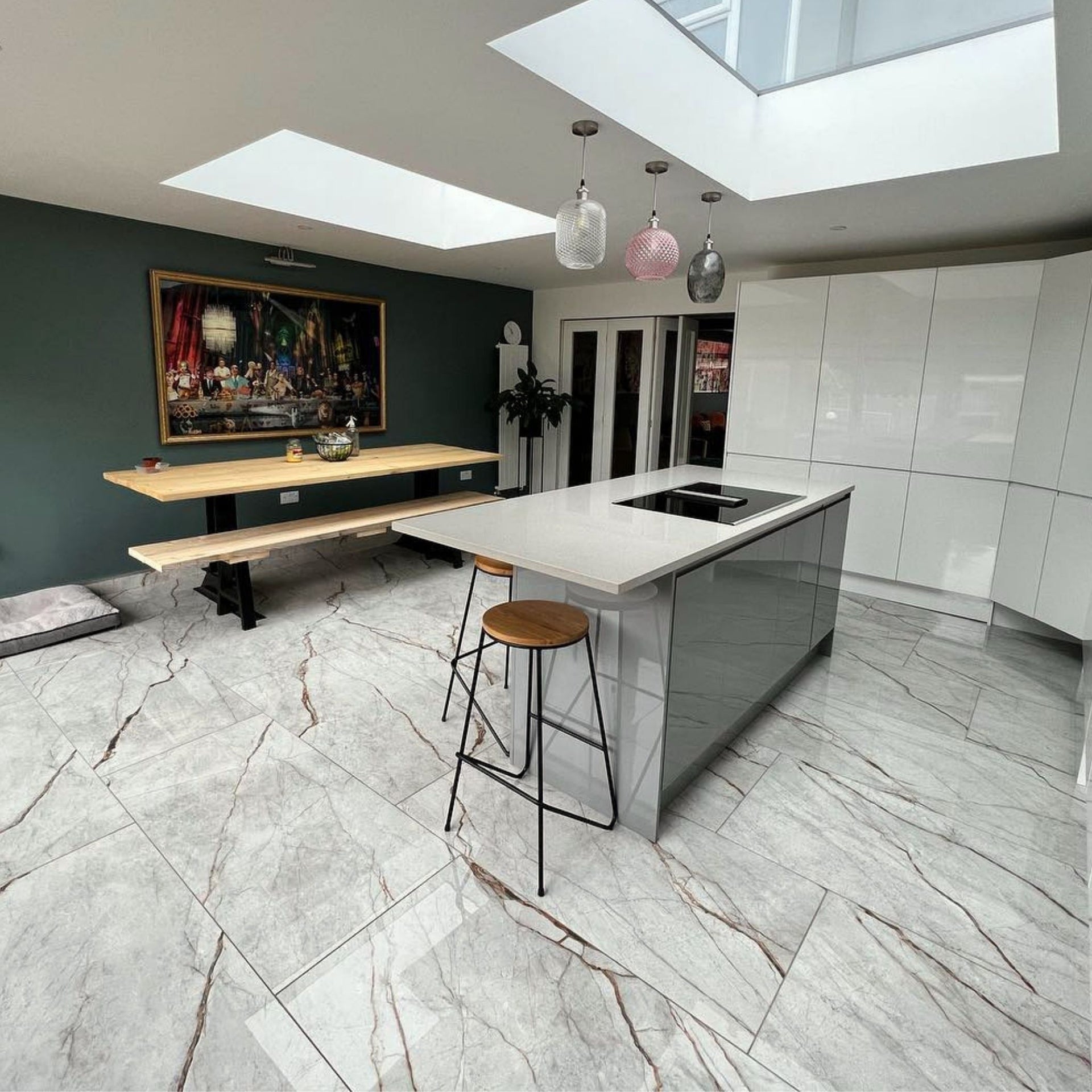 Firenze Grey Vein Polished Tile