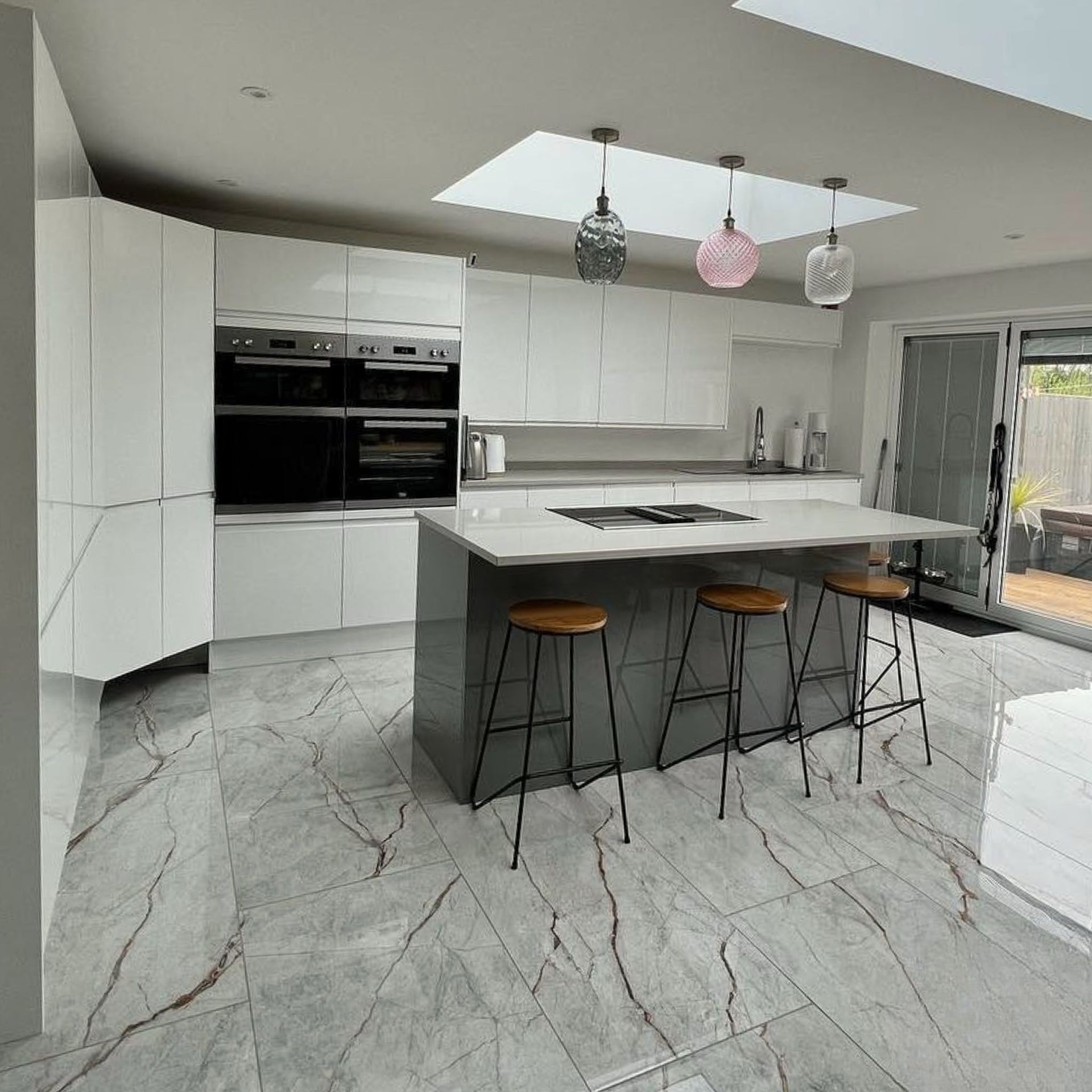 Firenze Grey Vein Polished Tile