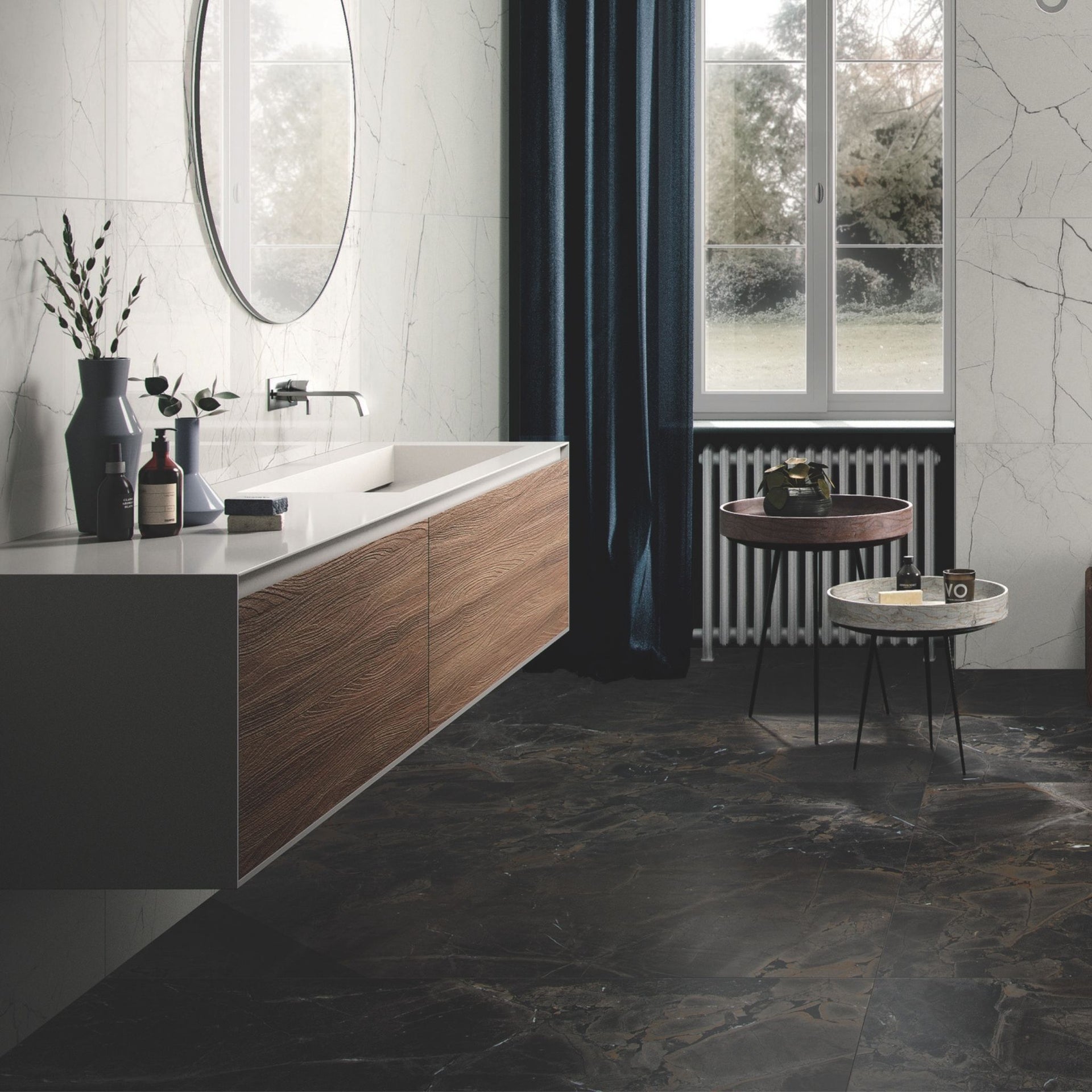 Firenze Infinity Black Polished 1200 x 600mm Tile