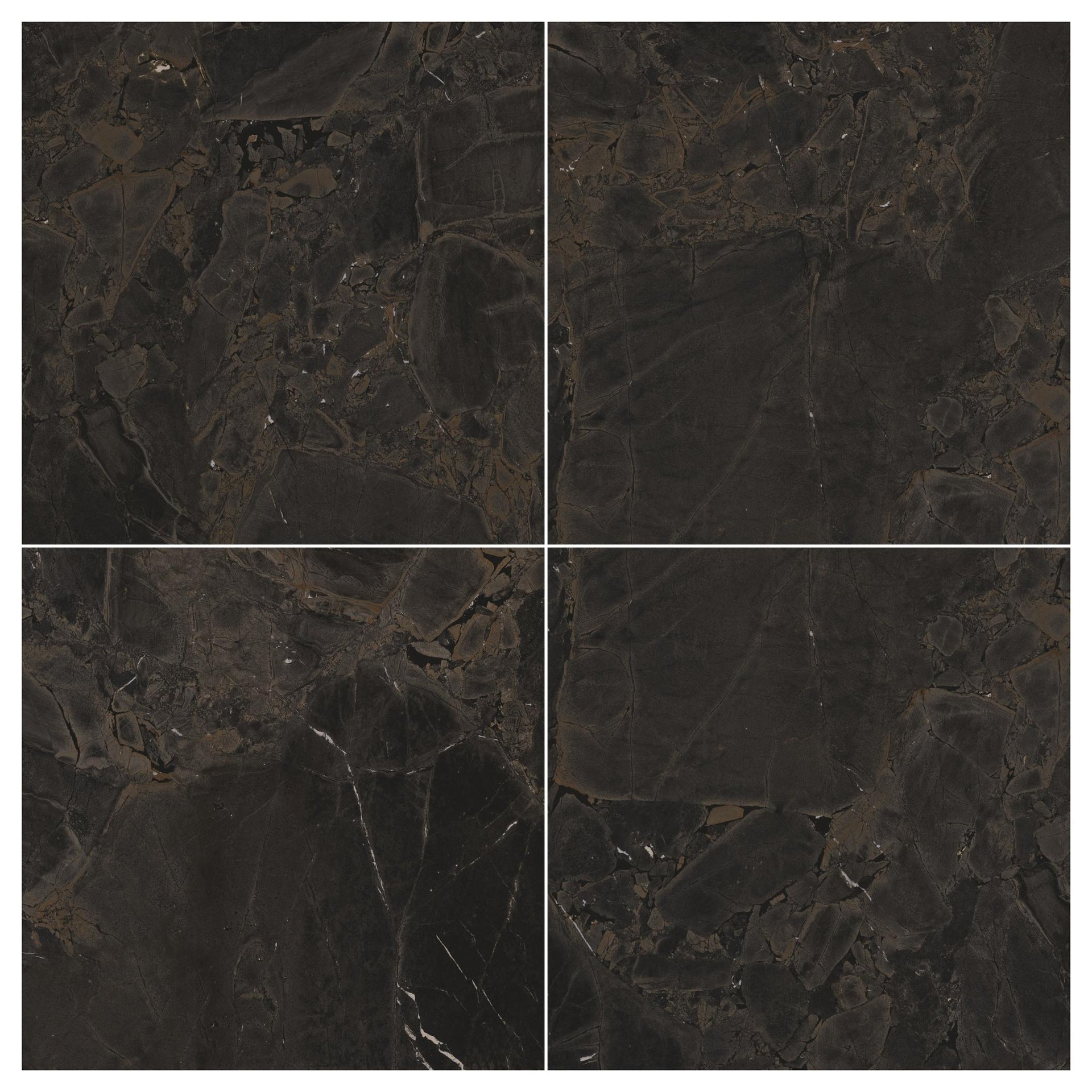 Firenze Infinity Black Natural 600 x 600mm Tile