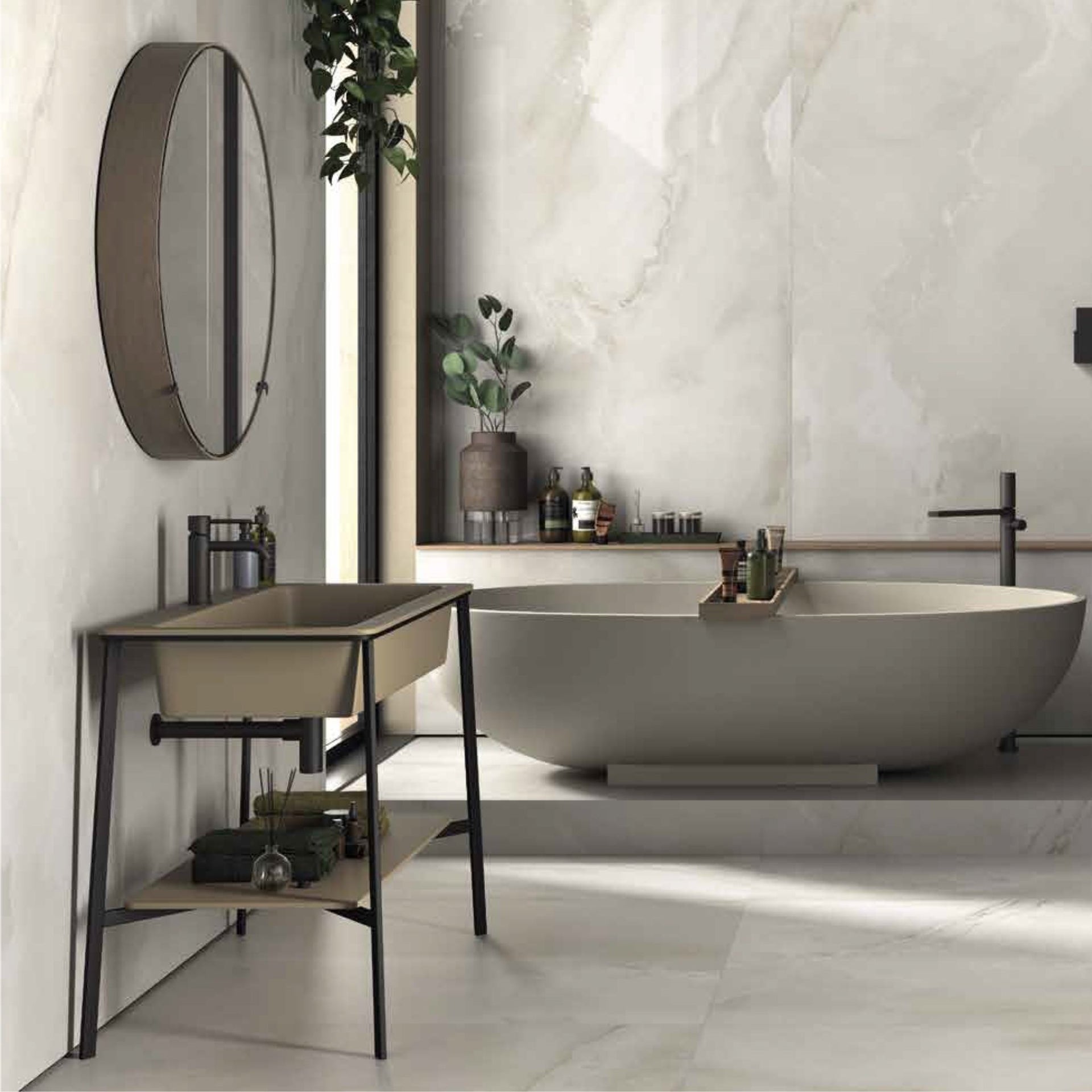 Firenze Onyx White Natural Tile