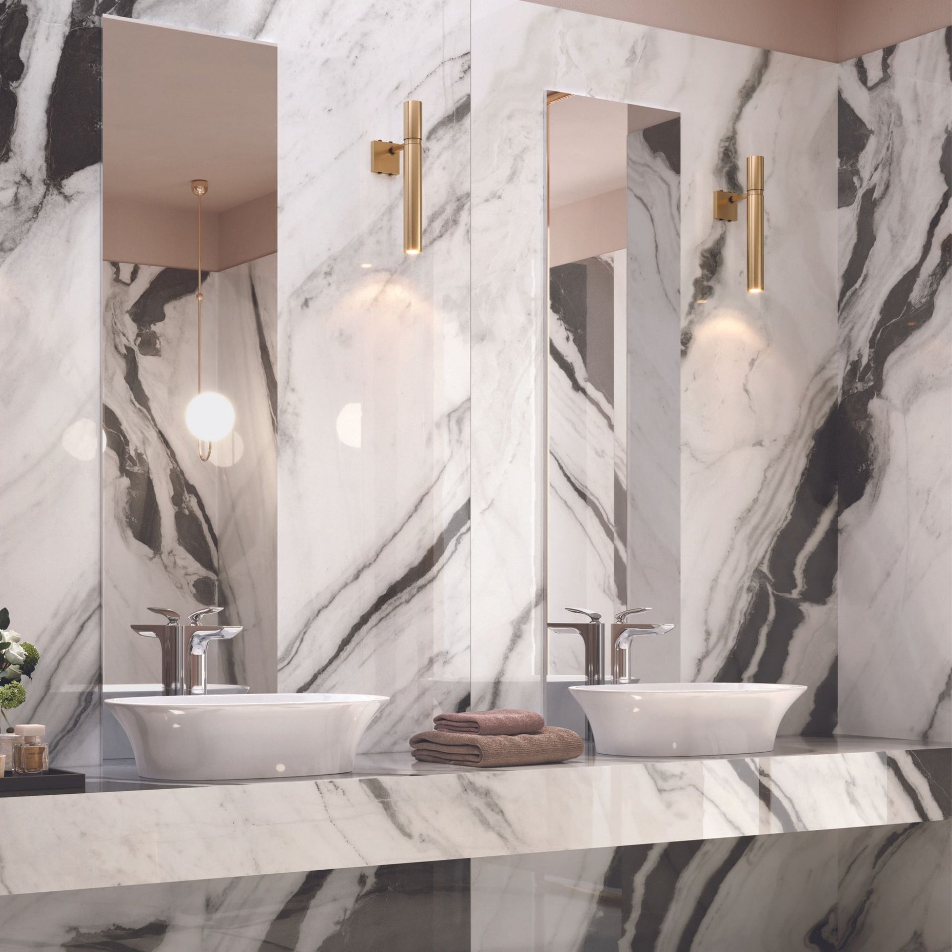 Firenze Panda White Polished 1200 x 600mm Tile