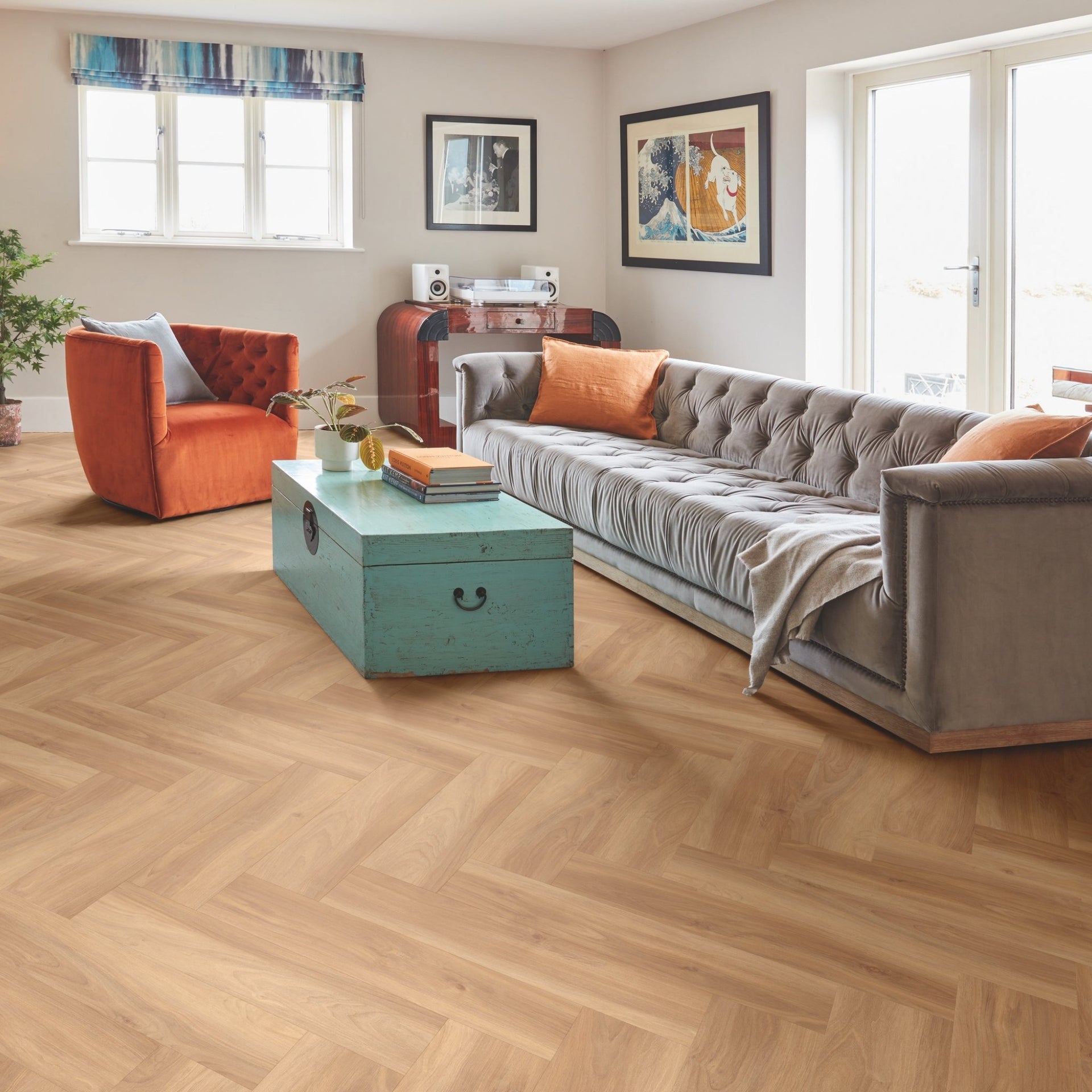 Genna Autumn Blend Oak Herringbone LVT Pack