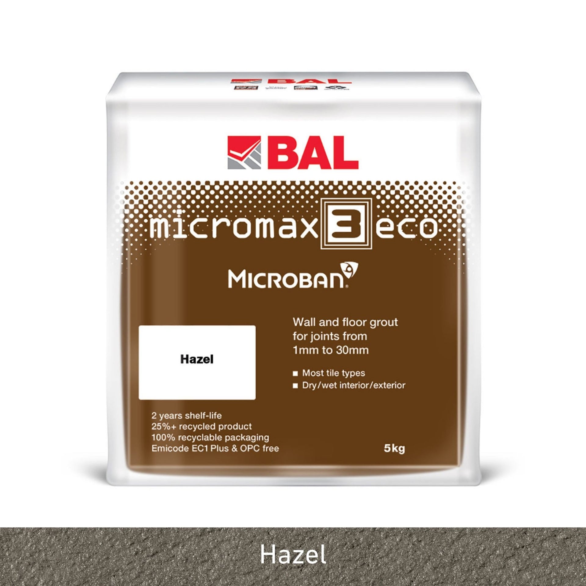 BAL Micromax3 Eco Hazel Grout 5kg