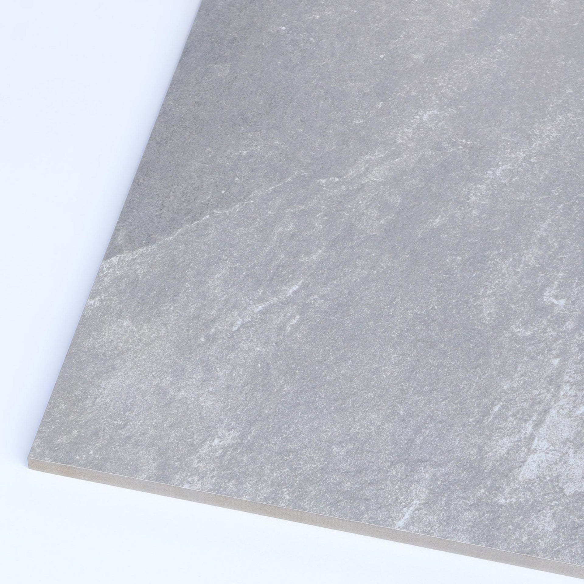 close-up of Headley grey stone-effect outdoor tile