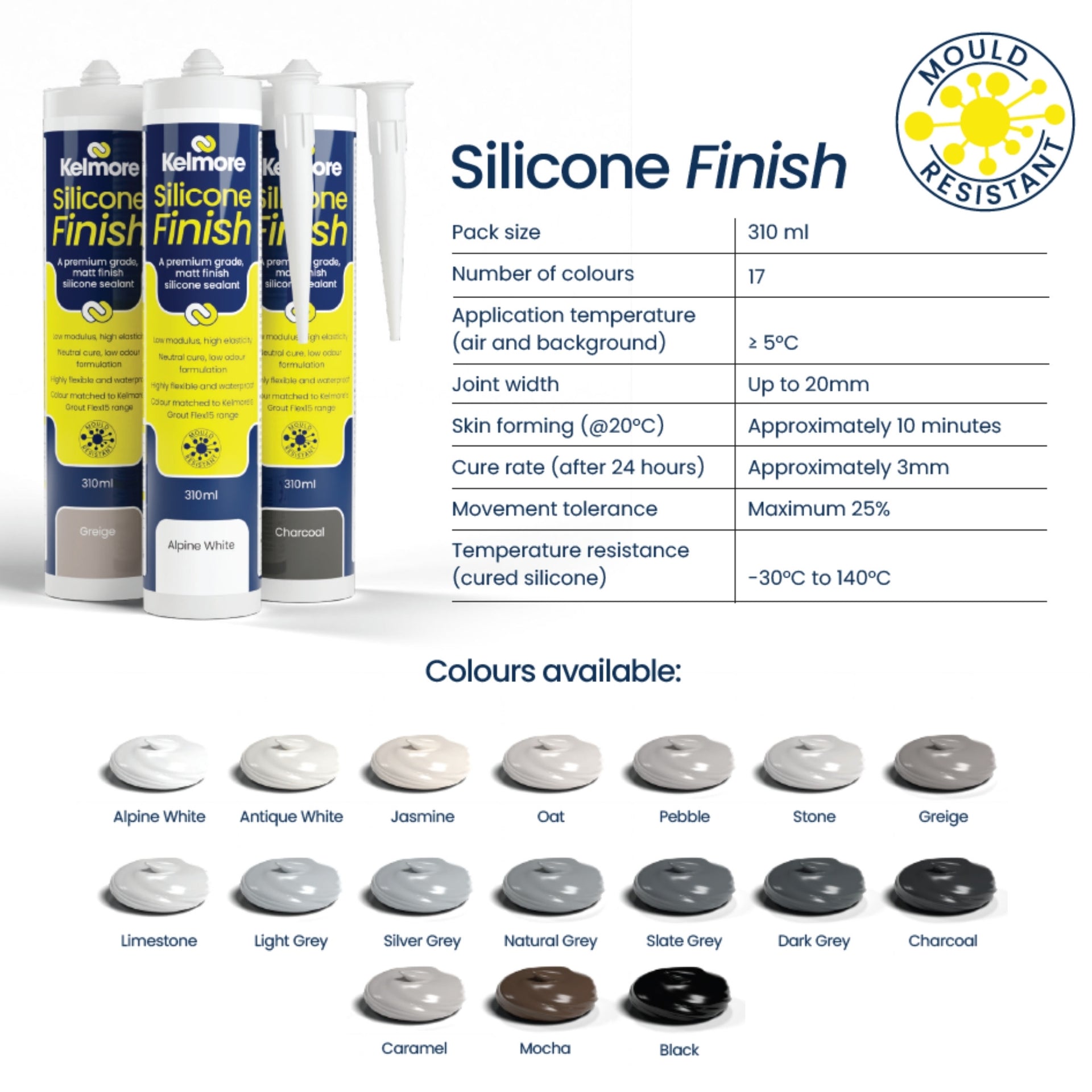 Kelmore Greige Silicone Sealant