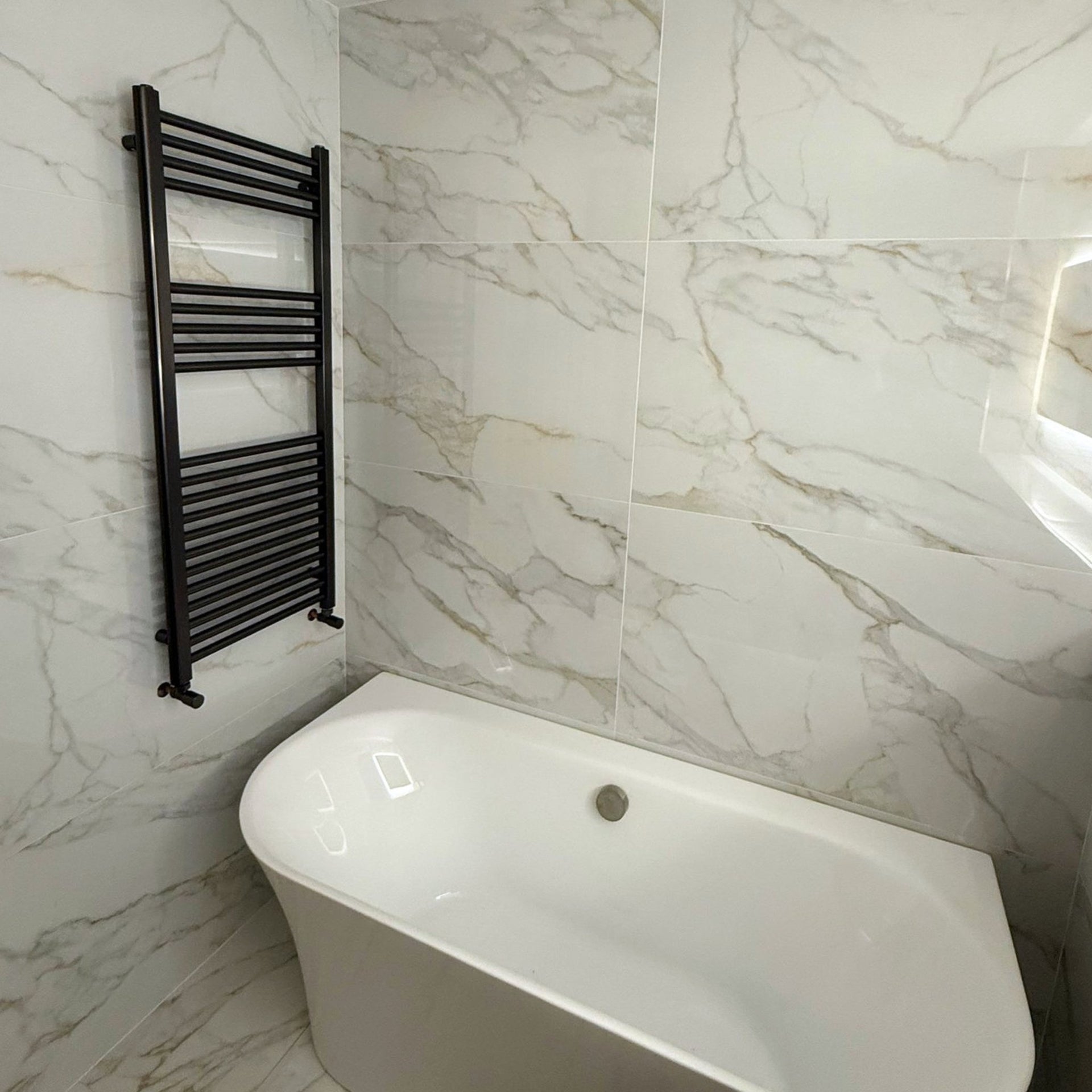 Livorno Grey Gold Polished Effect Tile - 600x300mm