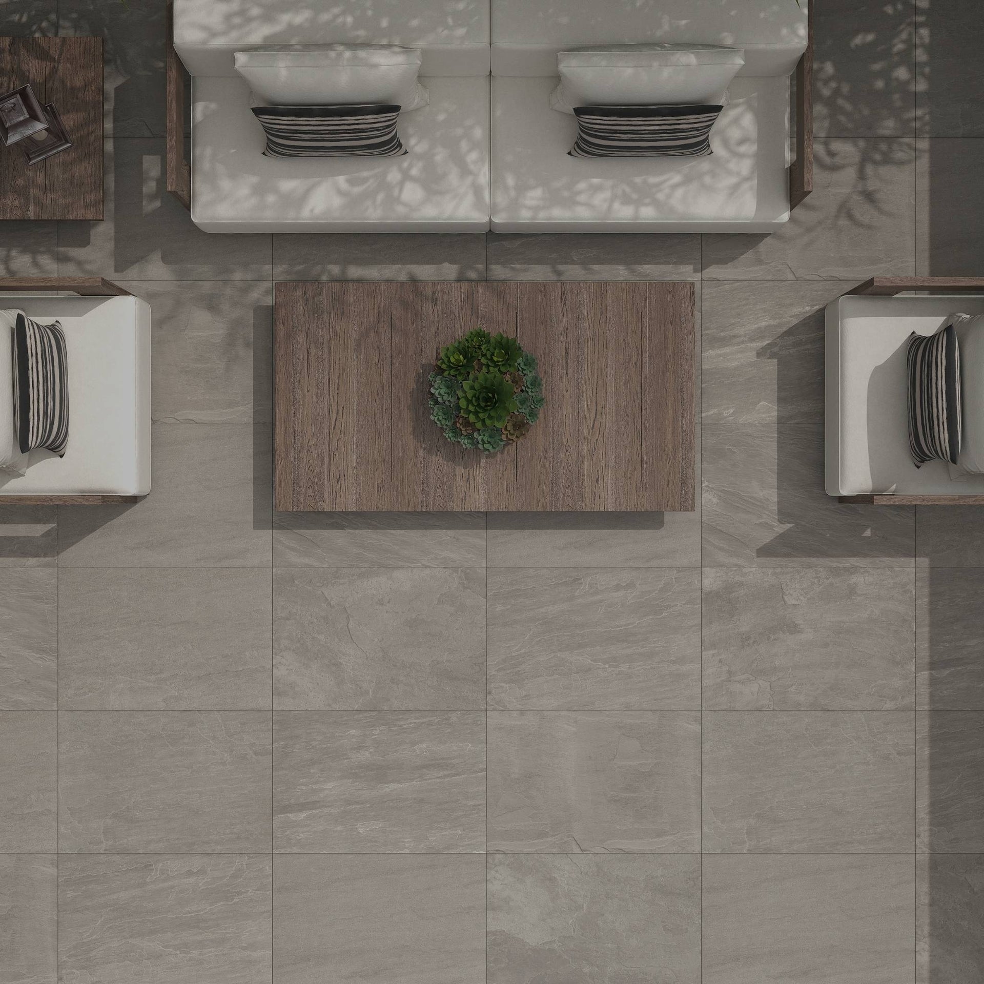 Lottie Grey Outdoor Tile