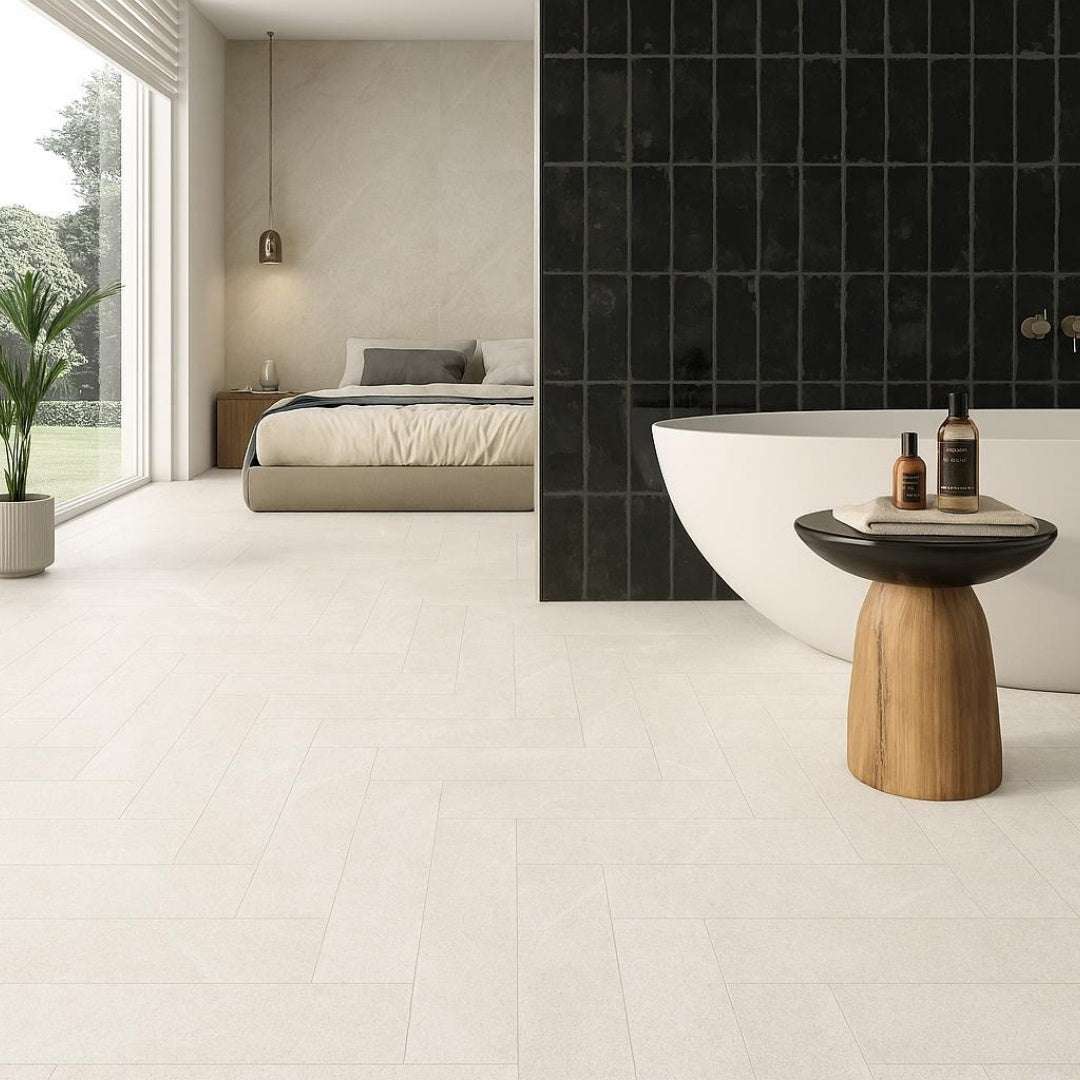 Madone White Matt 595 x 145mm Tile
