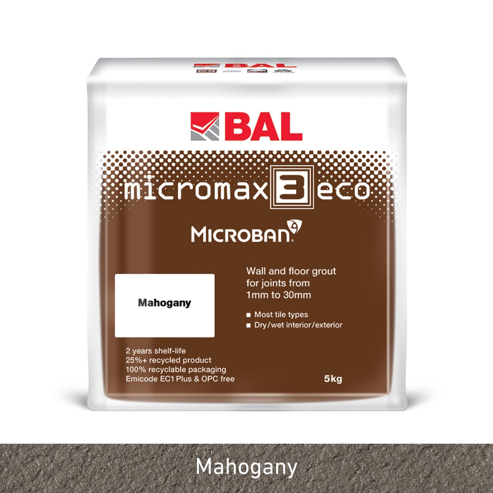 BAL Micromax3 Eco Mahogany Grout 5kg