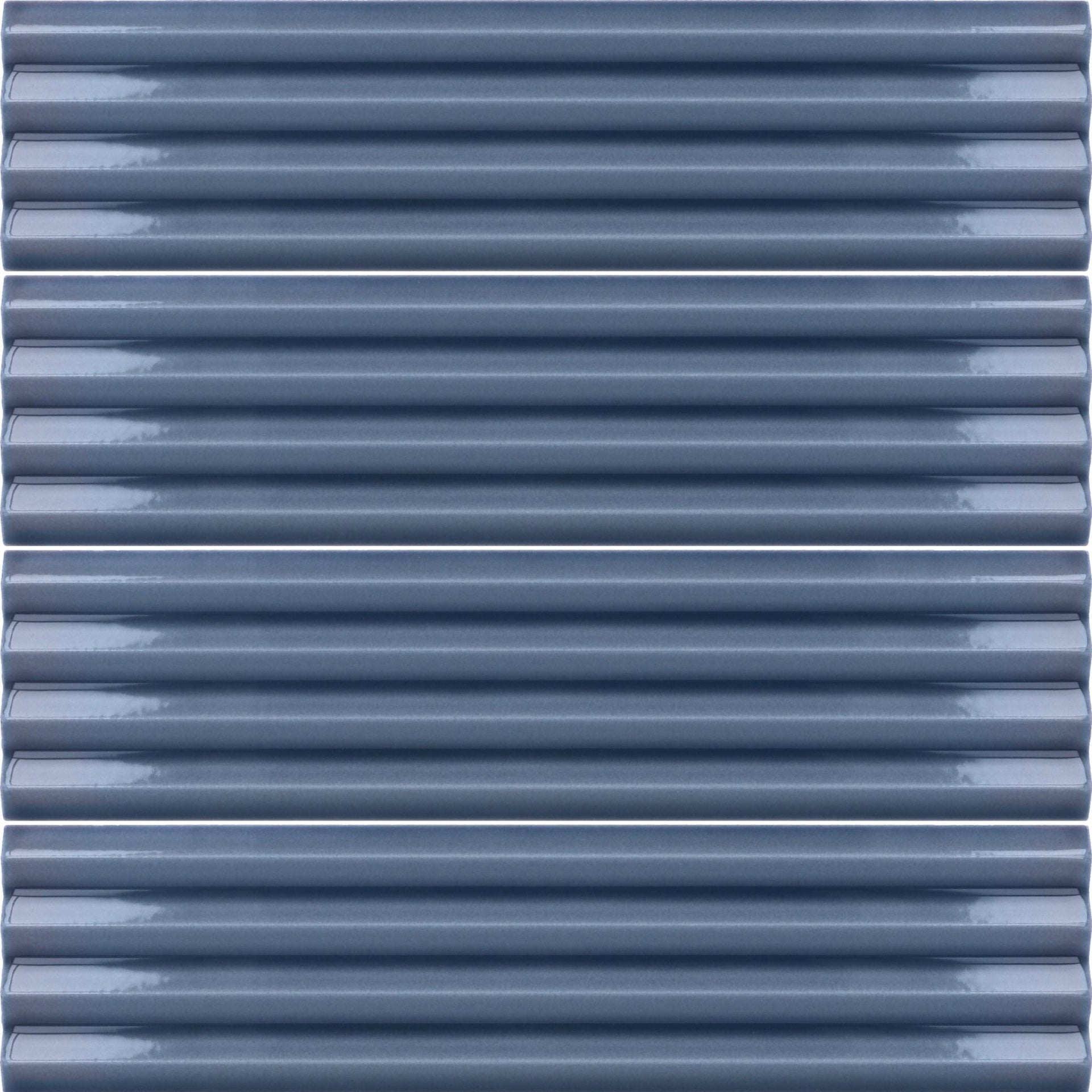 Moledo French Blue Fluted Decor Tile