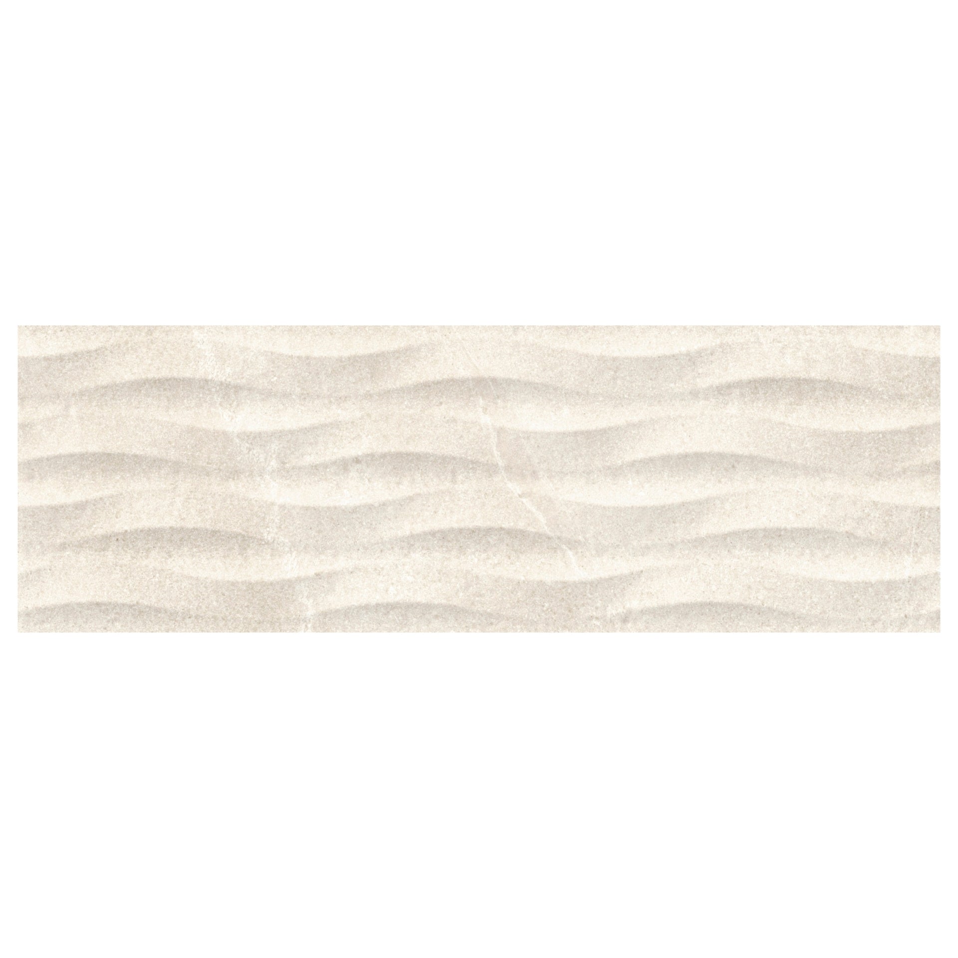 New York Cream Wave Decor Tile