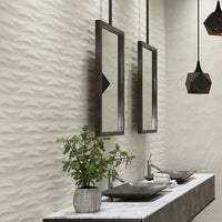 New York Cream Wave Decor Tile