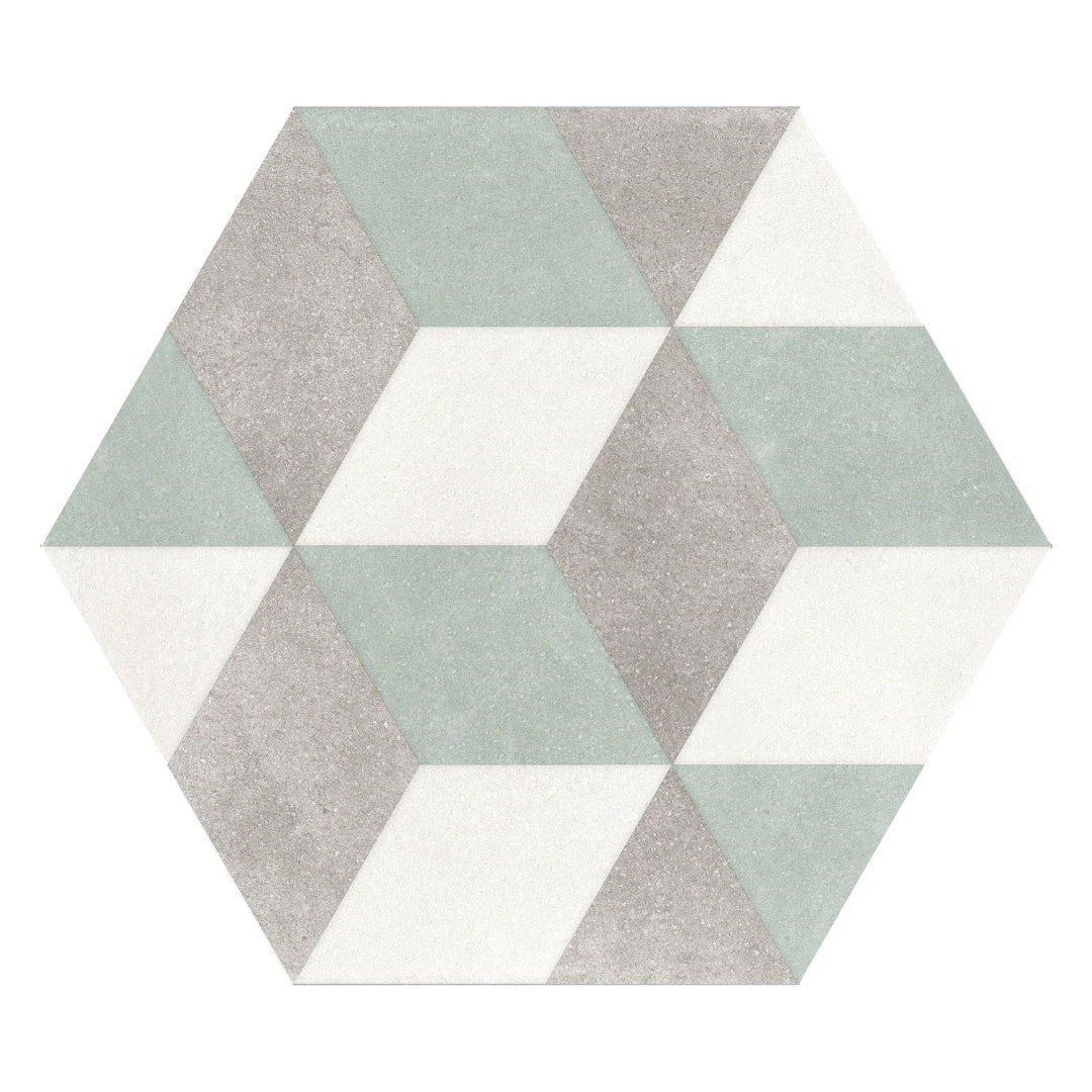 Osaka Mint Box Hexagon Tile